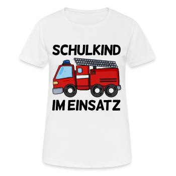 Einschulung Erste Klasse Junge - Frauen T-Shirt atmungsaktiv - Weiß - Vorne - AI Model Female 172 dark (172cm)
