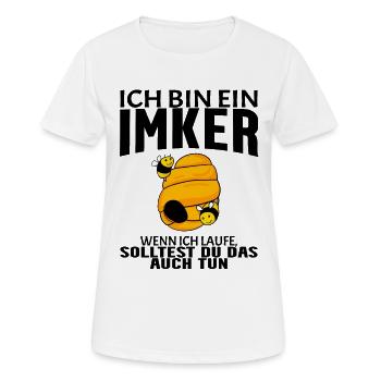 Bienen Imker Biene - Frauen T-Shirt atmungsaktiv - Weiß - Vorne - AI Model Female 172 dark (172cm)