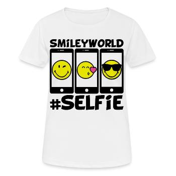 Smileys and selfies - Women's Breathable T-Shirt - white - Front - AI Model Female 172 dark (172cm)