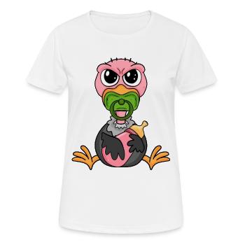 Baby Geier - Frauen T-Shirt atmungsaktiv - Weiß - Vorne - AI Model Female 172 dark (172cm)