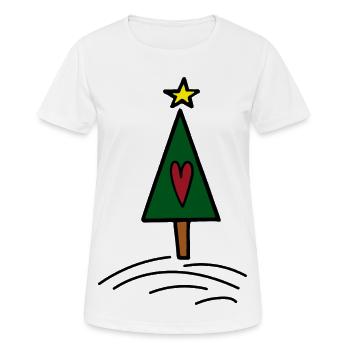 Weihnachten - Frauen T-Shirt atmungsaktiv - Weiß - Vorne - AI Model Female 172 dark (172cm)
