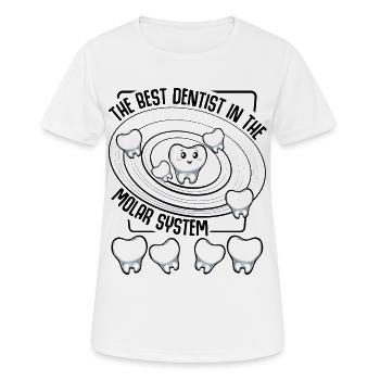 Kawaii Tooth Charm in Orbit - Women's Breathable T-Shirt - white - Front - AI Model Female 172 dark (172cm)