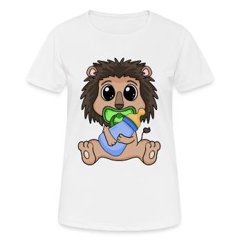 Baby Löwe - Frauen T-Shirt atmungsaktiv - Weiß - Vorne - AI Model Female 172 dark (172cm)