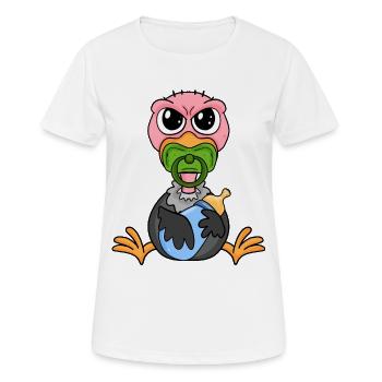 Baby Geier - Frauen T-Shirt atmungsaktiv - Weiß - Vorne - AI Model Female 172 dark (172cm)