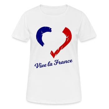 Long live France - Women's Breathable T-Shirt - white - Front - AI Model Female 172 dark (172cm)