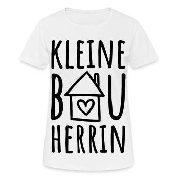 Hausbau Haus Baustelle Tochter Kleine Bauherrin - Frauen T-Shirt atmungsaktiv - Weiß - Vorne - AI Model Female 172 dark (172cm)