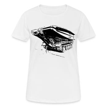 Bridge Laying Device BLG 60 - Women's Breathable T-Shirt - white - Front - AI Model Female 172 dark (172cm)