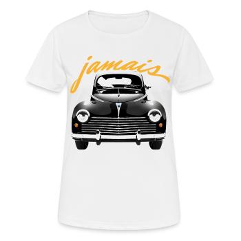 Nie 203 - Frauen T-Shirt atmungsaktiv - Weiß - Vorne - AI Model Female 172 dark (172cm)
