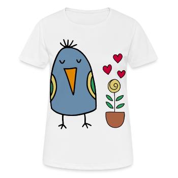 Source - T-shirt respirant Femme - blanc - Devant - AI Model Female 172 dark (172cm)