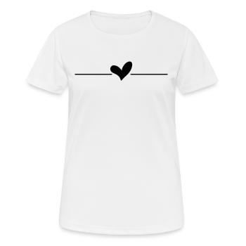 Heart Line - Women's Breathable T-Shirt - white - Front - AI Model Female 172 dark (172cm)