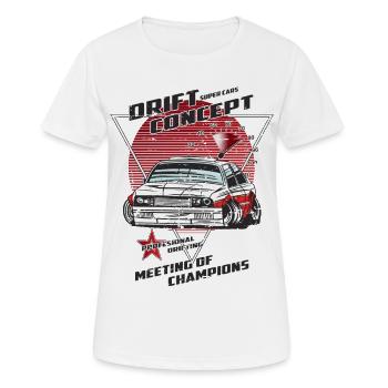 Drift Sport - Women's Breathable T-Shirt - white - Front - AI Model Female 172 dark (172cm)