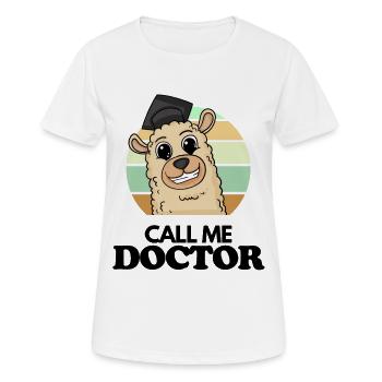 Thèse de doctorat Doctorat Doctorat Doctorat - T-shirt respirant Femme - blanc - Devant - AI Model Female 172 dark (172cm)