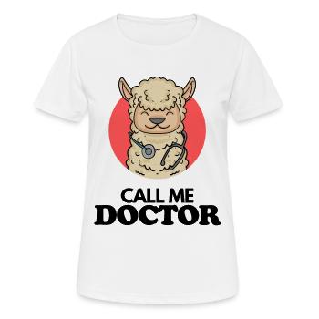 Thèse de doctorat Doctorat Doctorat Doctorat - T-shirt respirant Femme - blanc - Devant - AI Model Female 172 dark (172cm)