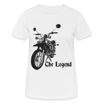 Simson - S51 - Enduro - La Légende - T-shirt respirant Femme - blanc - Devant - AI Model Female 172 dark (172cm)
