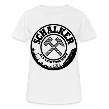 Gelsenkirchen Schalke Leidenschaft Farbe änderbar - Frauen T-Shirt atmungsaktiv - Weiß - Vorne - AI Model Female 172 dark (172cm)