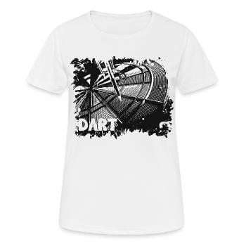 Jeu de fléchettes - Fléchettes - Fléchettes - T-shirt respirant Femme - blanc - Devant - AI Model Female 172 dark (172cm)
