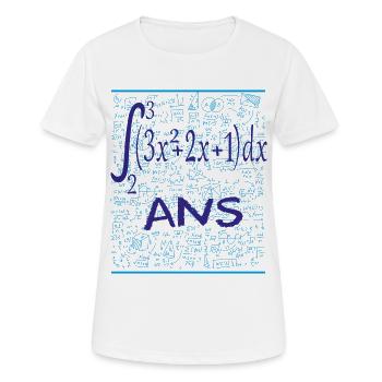 25th anniversary 25 years mathematical integral - Women's Breathable T-Shirt - white - Front - AI Model Female 172 dark (172cm)