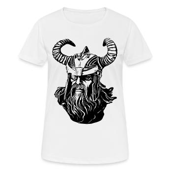 Odin Viking - T-shirt respirant Femme - blanc - Devant - AI Model Female 172 dark (172cm)