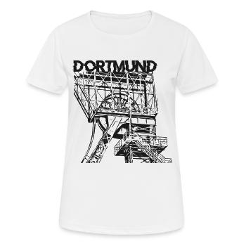 Dortmunder Zeche Dortmund Ruhrpott - Frauen T-Shirt atmungsaktiv - Weiß - Vorne - AI Model Female 172 dark (172cm)