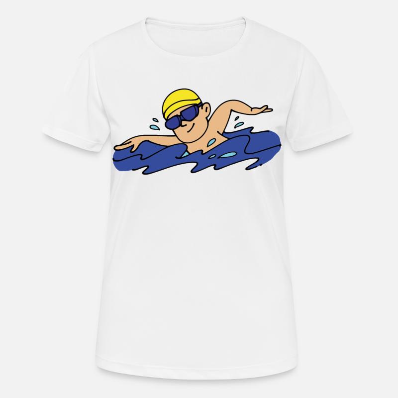 Swimmer - Women's Breathable T-Shirt - white