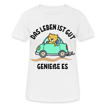 Auto Statement Autofahren Autofahrer Wagen - Frauen T-Shirt atmungsaktiv - Weiß - Vorne - AI Model Female 172 dark (172cm)