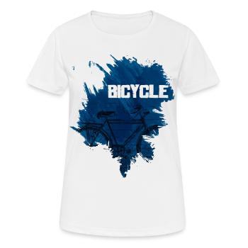 Bicycle Bicycle Cycling - Women's Breathable T-Shirt - white - Front - AI Model Female 172 dark (172cm)