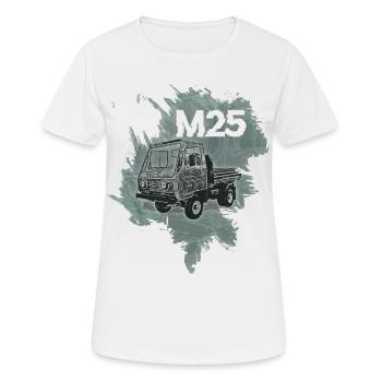Multivoiture M25 - T-shirt respirant Femme - blanc - Devant - AI Model Female 172 dark (172cm)