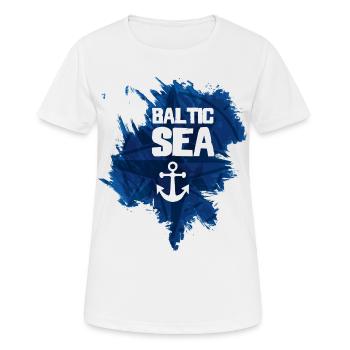 Mer Baltique - T-shirt respirant Femme - blanc - Devant - AI Model Female 172 dark (172cm)