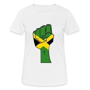 Jamaïque - T-shirt respirant Femme - blanc - Devant - AI Model Female 172 dark (172cm)