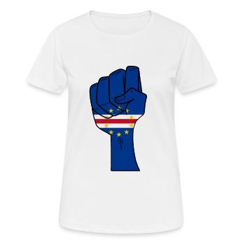Cap-Vert - T-shirt respirant Femme - blanc - Devant - AI Model Female 172 dark (172cm)