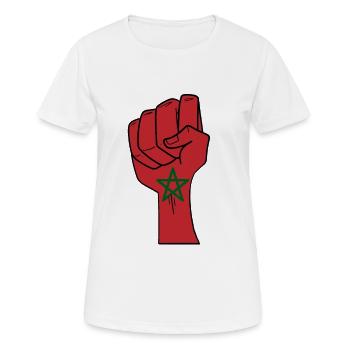 Marokko - Frauen T-Shirt atmungsaktiv - Weiß - Vorne - AI Model Female 172 dark (172cm)
