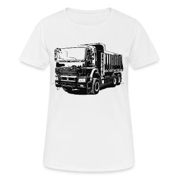 KAMAZ - КАМАЗ Kipper - Frauen T-Shirt atmungsaktiv - Weiß - Vorne - AI Model Female 172 dark (172cm)