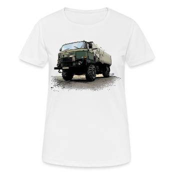 IFA | L60 | DDR | LKW - Frauen T-Shirt atmungsaktiv - Weiß - Vorne - AI Model Female 172 dark (172cm)