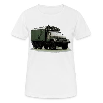 ZIL 131 KO - Frauen T-Shirt atmungsaktiv - Weiß - Vorne - AI Model Female 172 dark (172cm)