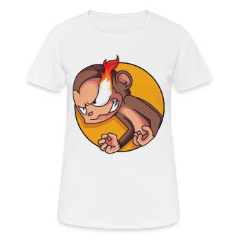 Rage-Monkey - Women's Breathable T-Shirt - white - Front - AI Model Female 172 dark (172cm)
