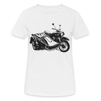 Simson Schwalbe Duo - T-shirt respirant Femme - blanc - Devant - AI Model Female 172 dark (172cm)