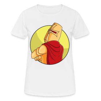 Croisé têtu - T-shirt respirant Femme - blanc - Devant - AI Model Female 172 dark (172cm)