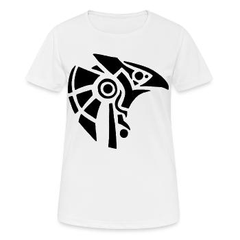 Ägyptischer Gott Horus - Frauen T-Shirt atmungsaktiv - Weiß - Vorne - AI Model Female 172 dark (172cm)