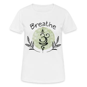 Yoga - T-shirt respirant Femme - blanc - Devant - AI Model Female 172 dark (172cm)