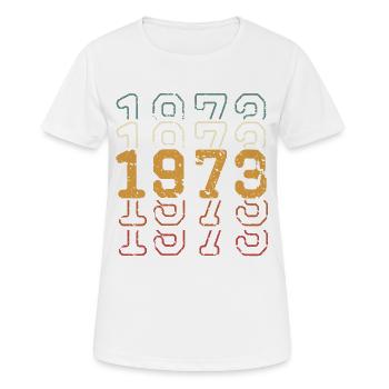 1973 - Women's Breathable T-Shirt - white - Front - AI Model Female 172 dark (172cm)