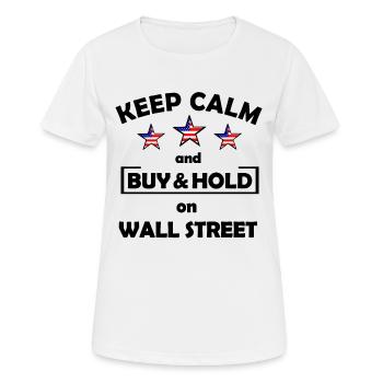 Der Wall Street Investor - Frauen T-Shirt atmungsaktiv - Weiß - Vorne - AI Model Female 172 dark (172cm)