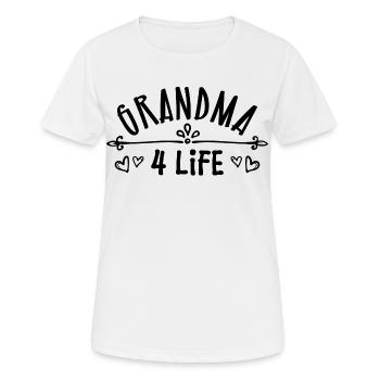 Gratuliere Oma Großmutter Statement Rentnerin - Frauen T-Shirt atmungsaktiv - Weiß - Vorne - AI Model Female 172 dark (172cm)