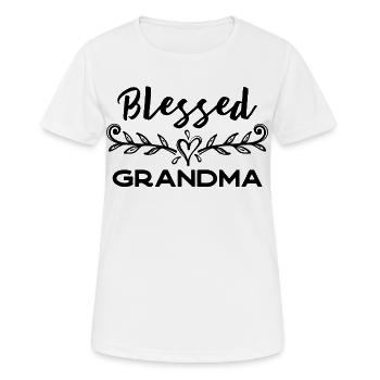 Grand-mère préférée Grand-mère Superoma Déclaration de grand-mère - T-shirt respirant Femme - blanc - Devant - AI Model Female 172 dark (172cm)