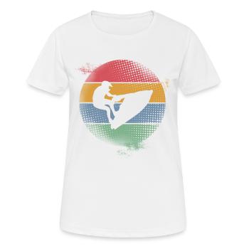 Jet ski - T-shirt respirant Femme - blanc - Devant - AI Model Female 172 dark (172cm)