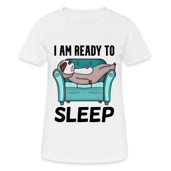 dormir - T-shirt respirant Femme - blanc - Devant - AI Model Female 172 dark (172cm)