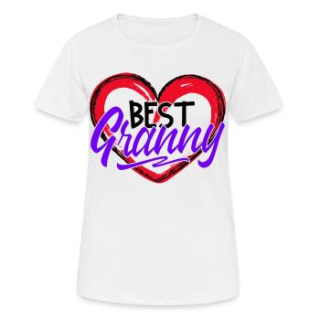 Déclaration de grand-mère Grand-mère Meilleure grand-mère Grand-mère préférée - T-shirt respirant Femme - blanc - Devant - AI Model Female 172 dark (172cm)