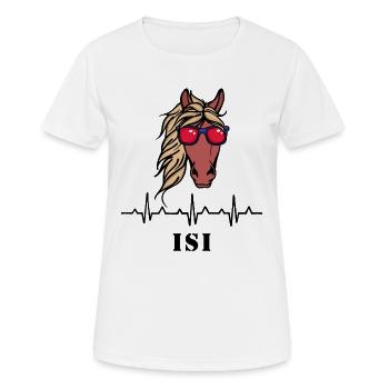 Cool Islandpferde Spruch Pferdeliebe Pferdenarr - Frauen T-Shirt atmungsaktiv - Weiß - Vorne - AI Model Female 172 dark (172cm)