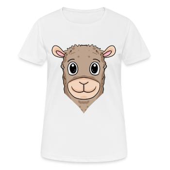 Lama - Women's Breathable T-Shirt - white - Front - AI Model Female 172 dark (172cm)