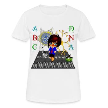 L’inscription à l’école intelligente en tant que maman - T-shirt respirant Femme - blanc - Devant - AI Model Female 172 dark (172cm)