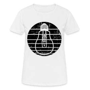 Ampoule - T-shirt respirant Femme - blanc - Devant - AI Model Female 172 dark (172cm)
